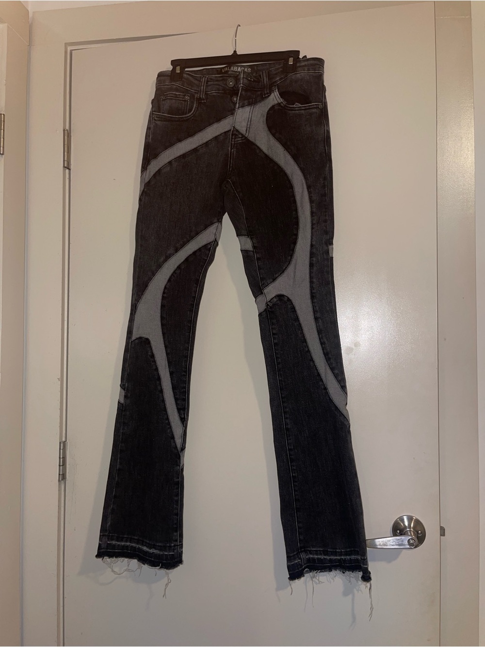 Women’s Black Patchwork Jeans